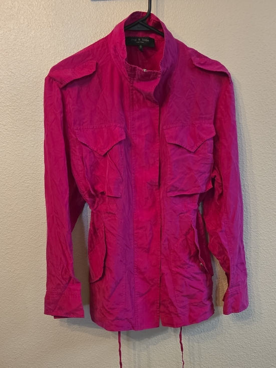 rag & bone Jackets & Blazers - rag & bone Women’s Bright Fuchsia Utility Jacket